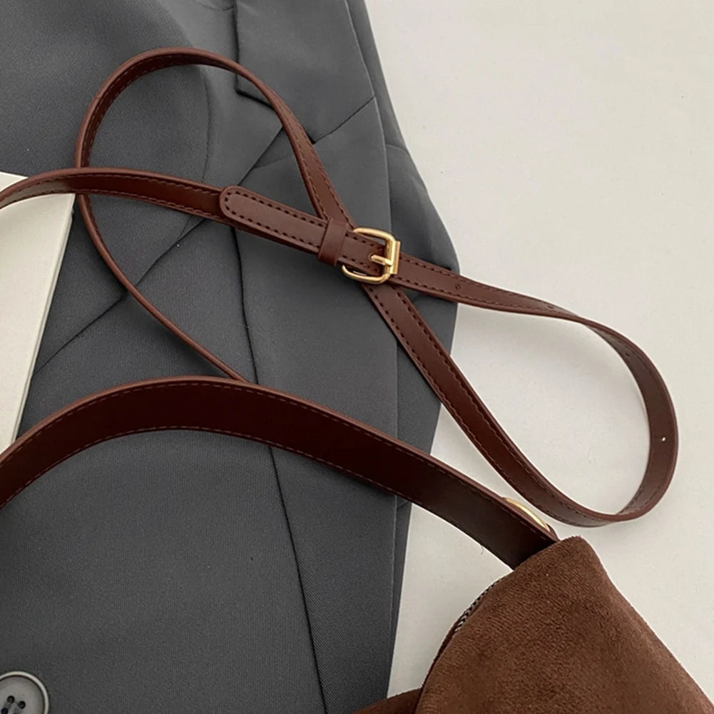 Big Boston Tote Soft Matte Suede Cow Leather