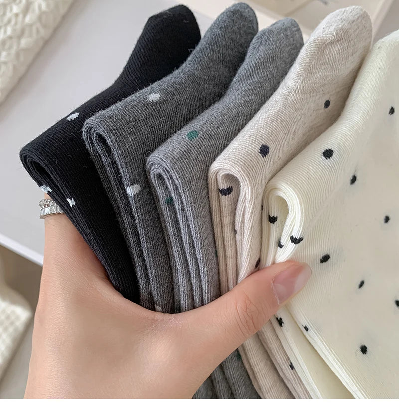 Women New Dots Cute Frilly Casual Fashion Socks