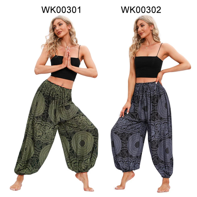 Boho Yoga Pants Women Hippie Harem