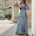 Summer Boho Print Casual Dress
