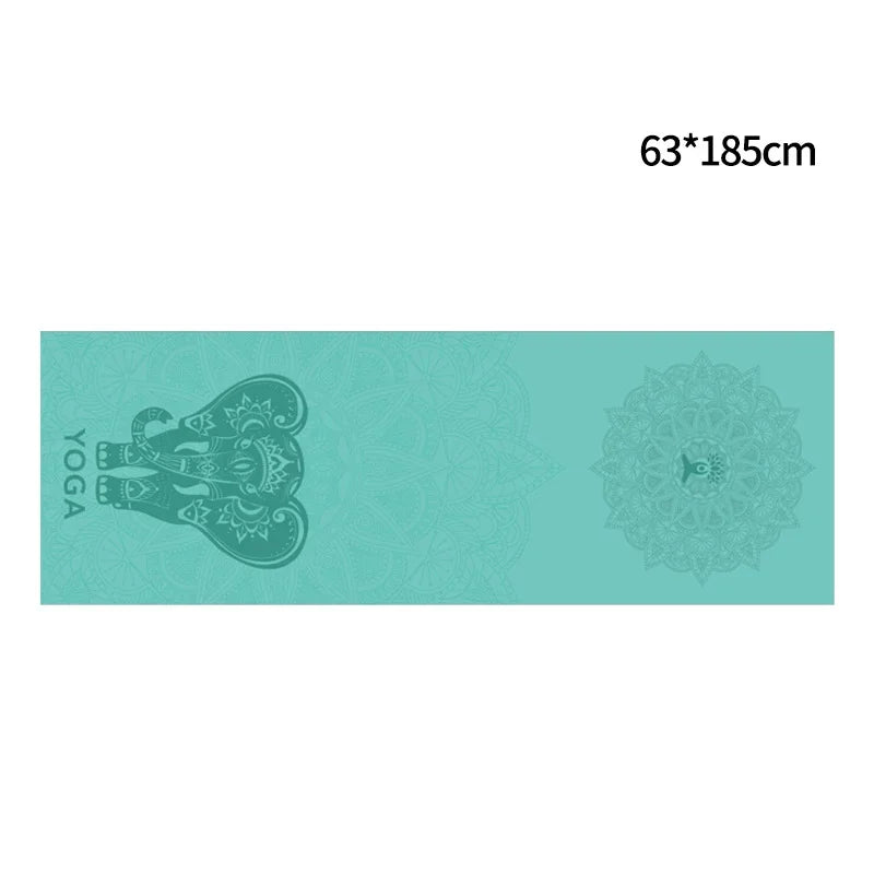 Hot Yoga Mat Towel  Printed Yoga Towel Non Slip Fitness Workout Mat Cover