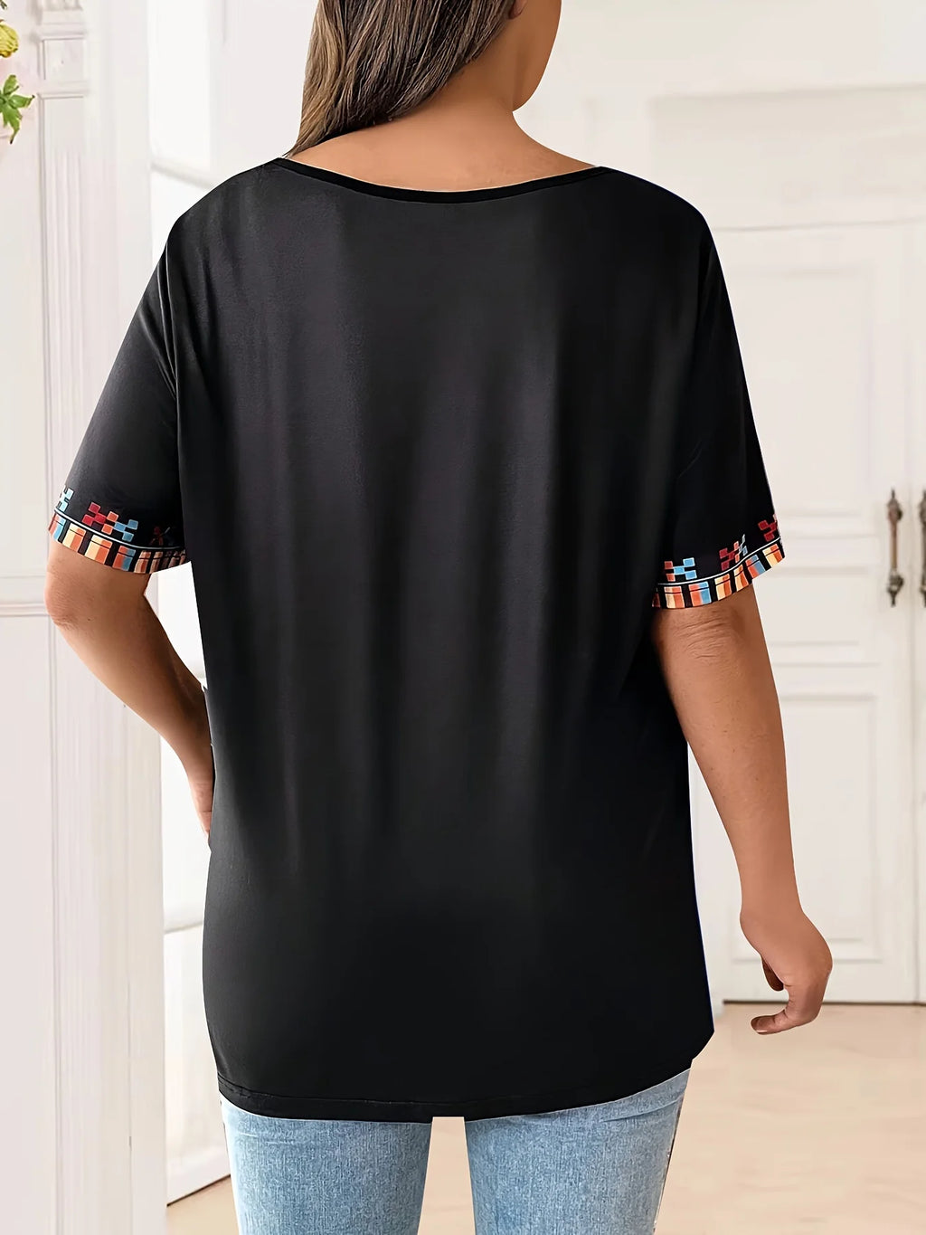 Plus Size Women's T-Shirt Boho Harajuku Graphic Print