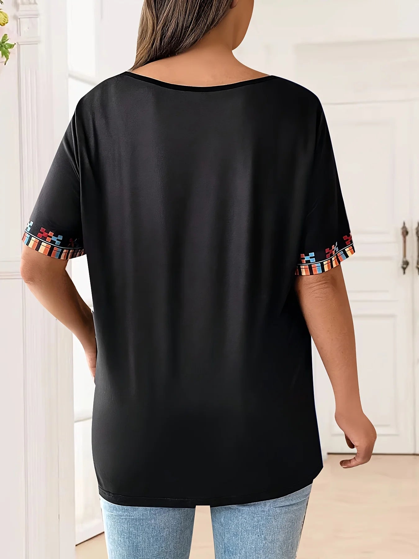 Plus Size Women's T-Shirt Boho Harajuku Graphic Print