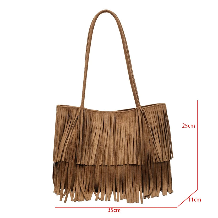 Boho Fringe Shoulder Bag