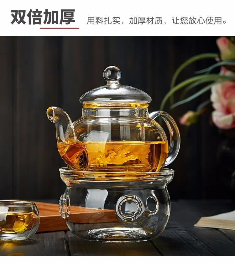 Filterable Glass Teapot Heat-resistant