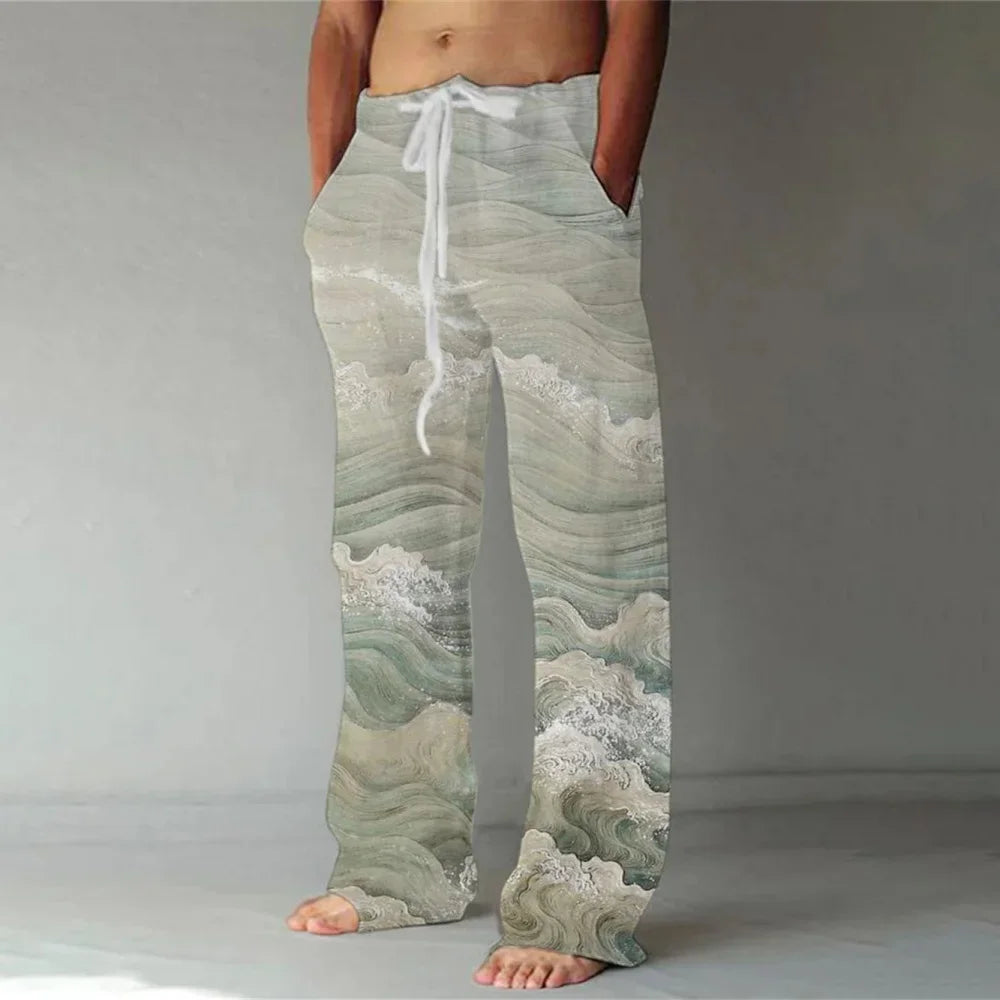 Wide New Killer Whale 3D Printed men's New Sweatpants
