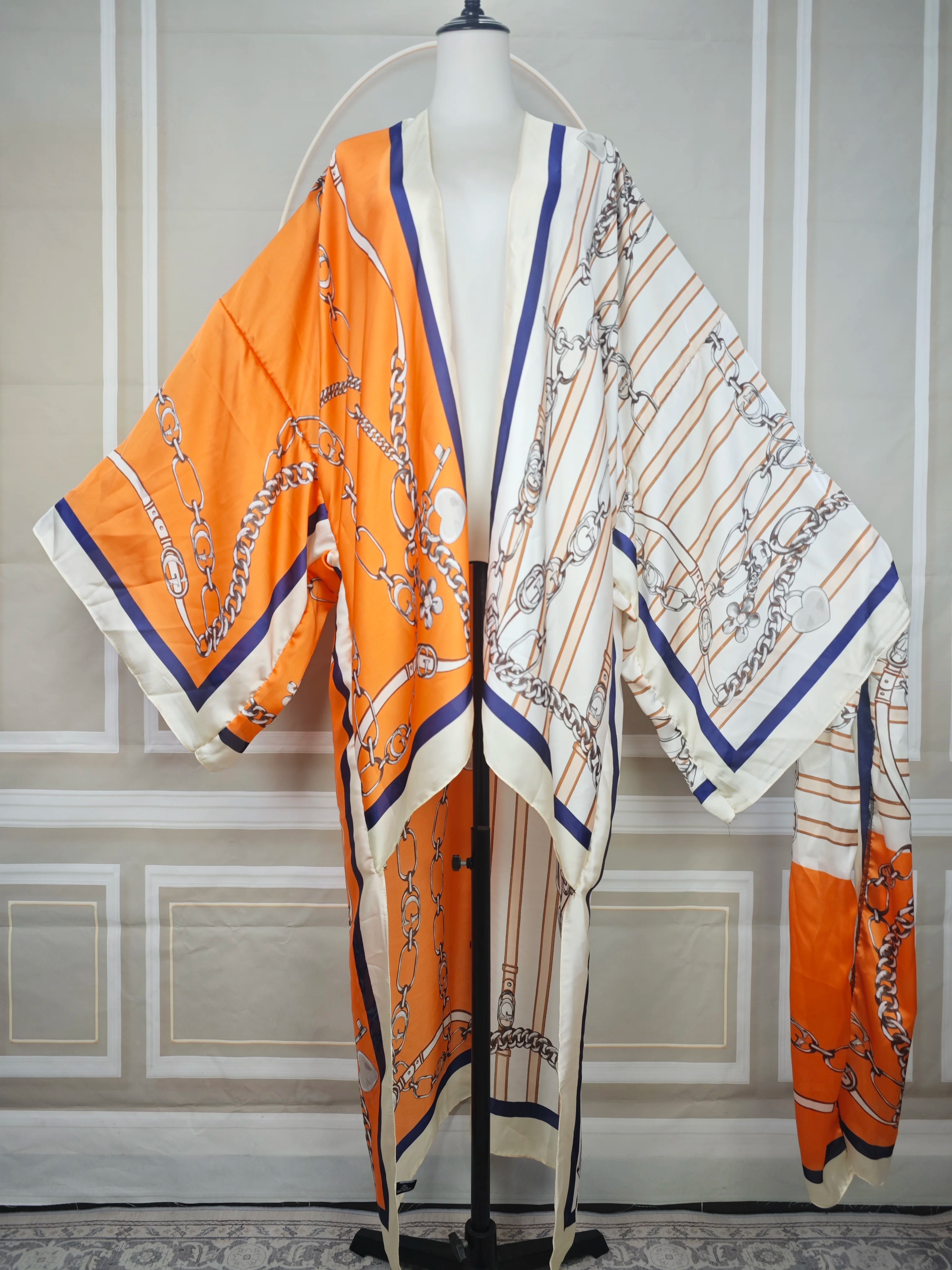 Boho Chic Plus Size Kimono Cardigan Lightweight Summer Beach Cover-Up