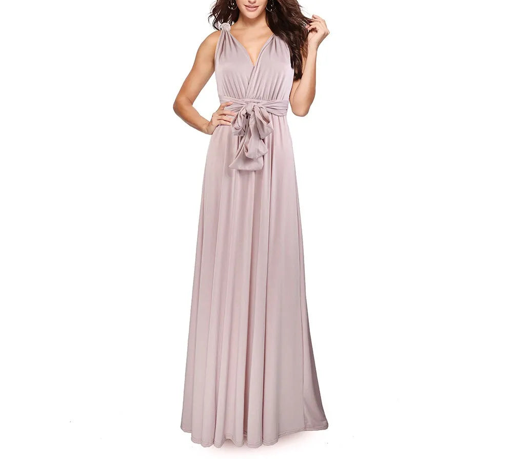 Women Dresses Multiway Wrap Convertible Boho Maxi Dress