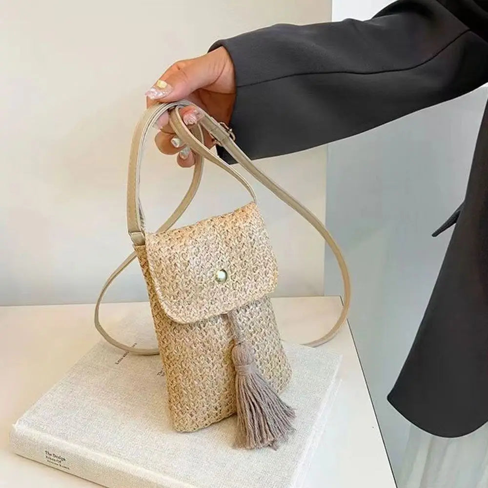 Fashionable Braided Women Straw Beach Bag