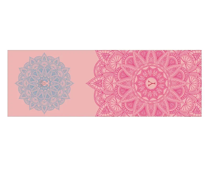 Hot Yoga Mat Towel  Printed Yoga Towel Non Slip Fitness Workout Mat Cover