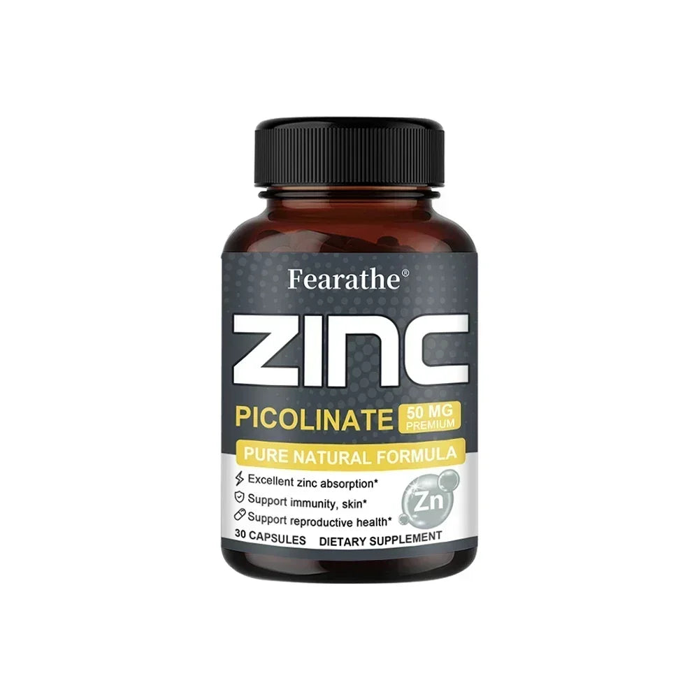 Zinc 50 Mg - High Potency Pure Zinc Supplement