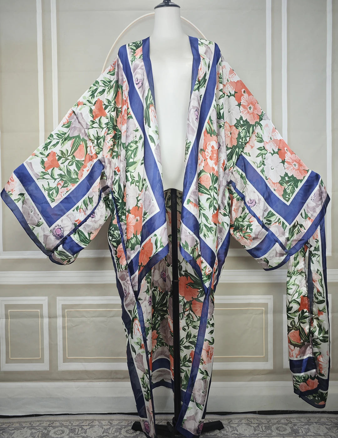 Boho Chic Plus Size Kimono Cardigan Lightweight Summer Beach Cover-Up