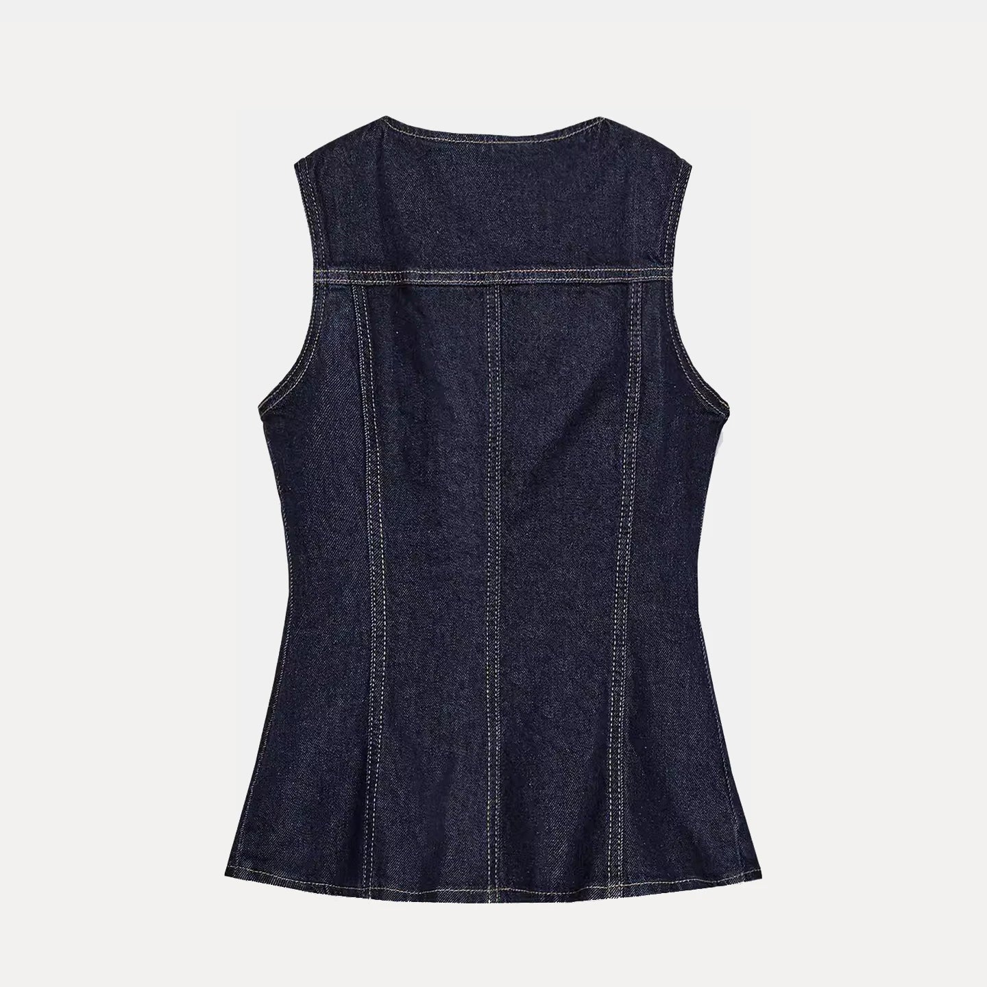 Slim Fit Denim Vest