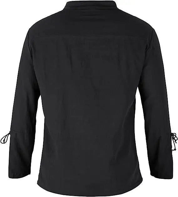 Men's Cotton Linen Shirt Long Sleeve