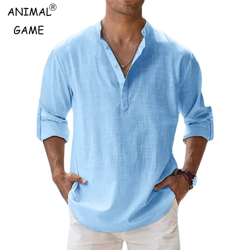 New Men Casual Shirts Lightweight