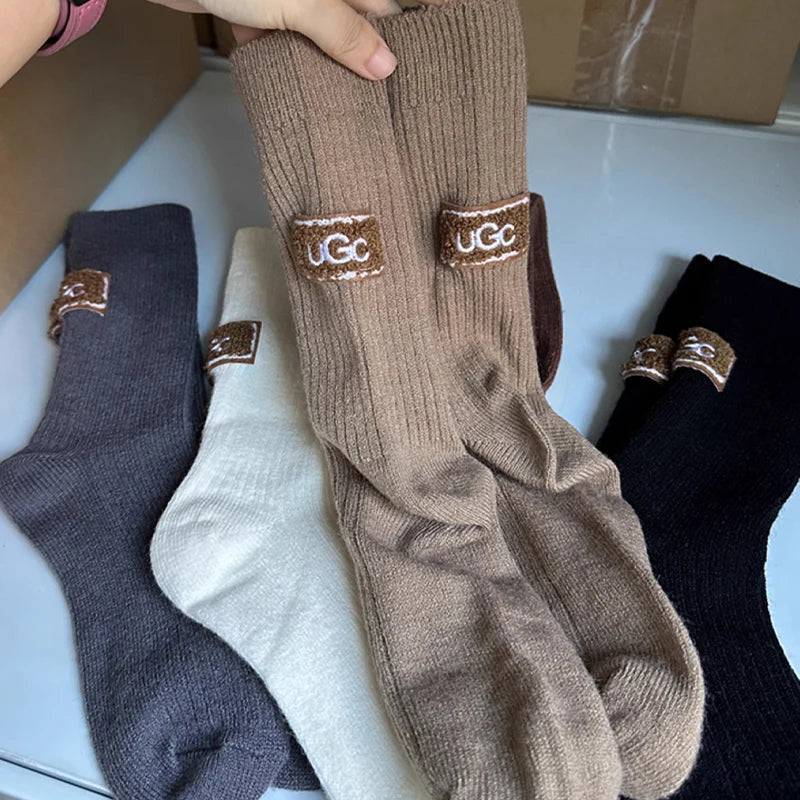 Socks for Women Autumn/winter Warm and Thick Woolen Socks