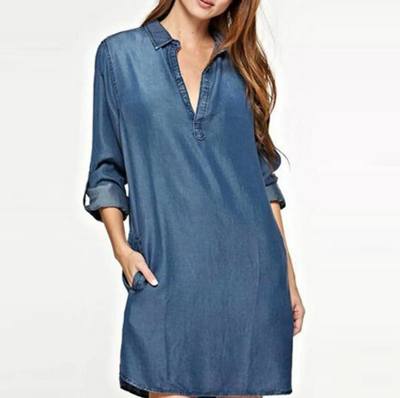 New Denim Shirt Dress for Women