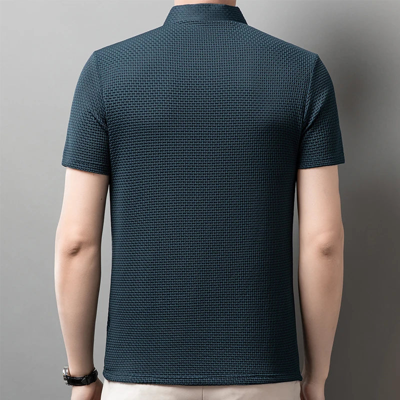Men's Business Polos Casual Short Sleeve