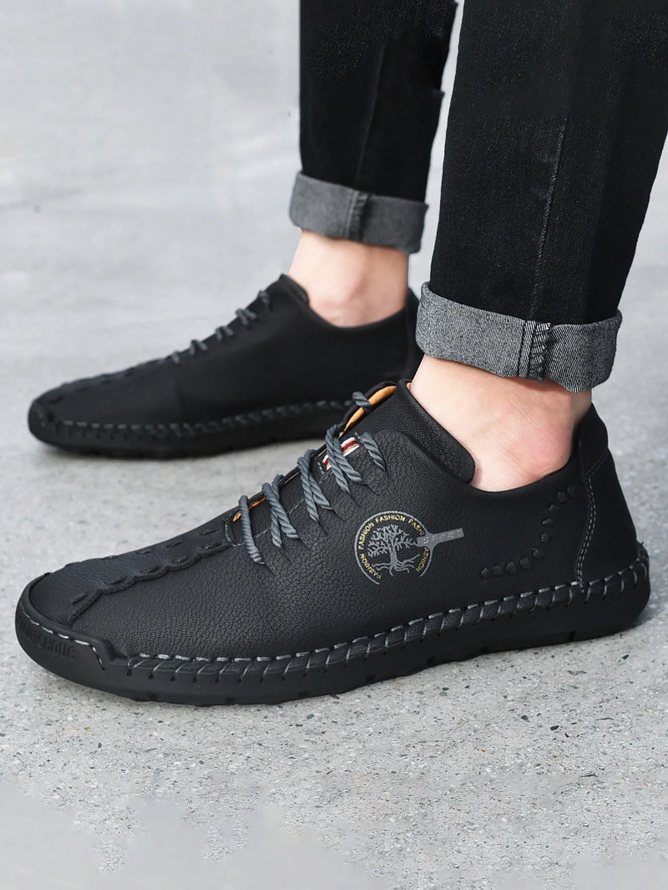 Men's Fashionable Retro Hand-Stitched Casual Shoes