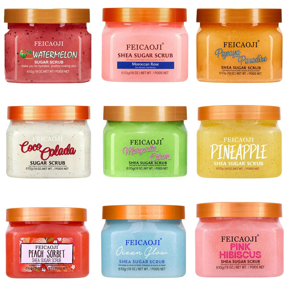 Shea Sugar Body Scrub Coconut Watermelon Rose