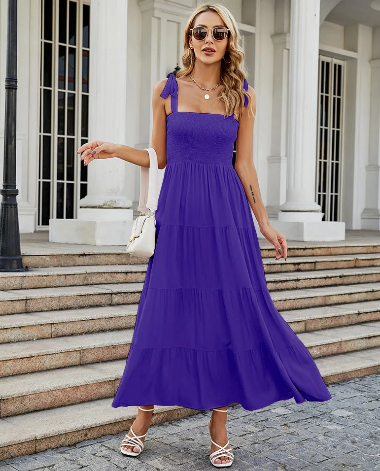 Fashion Bohemian Style Print Beach Dress