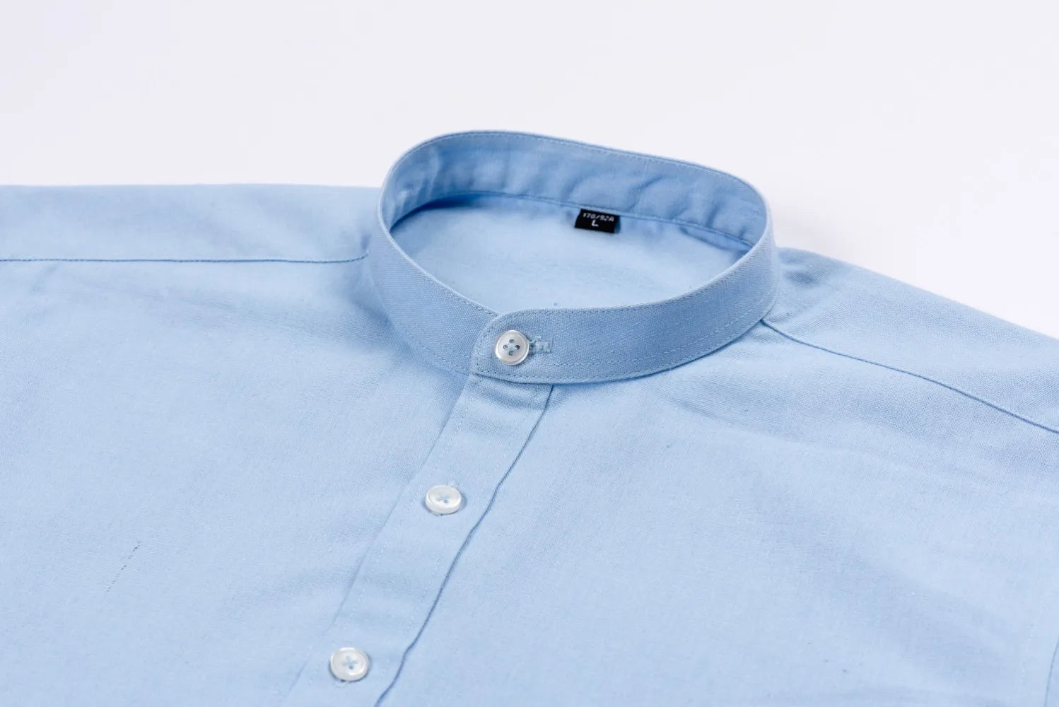 Men Casual Business Mandarin Collar