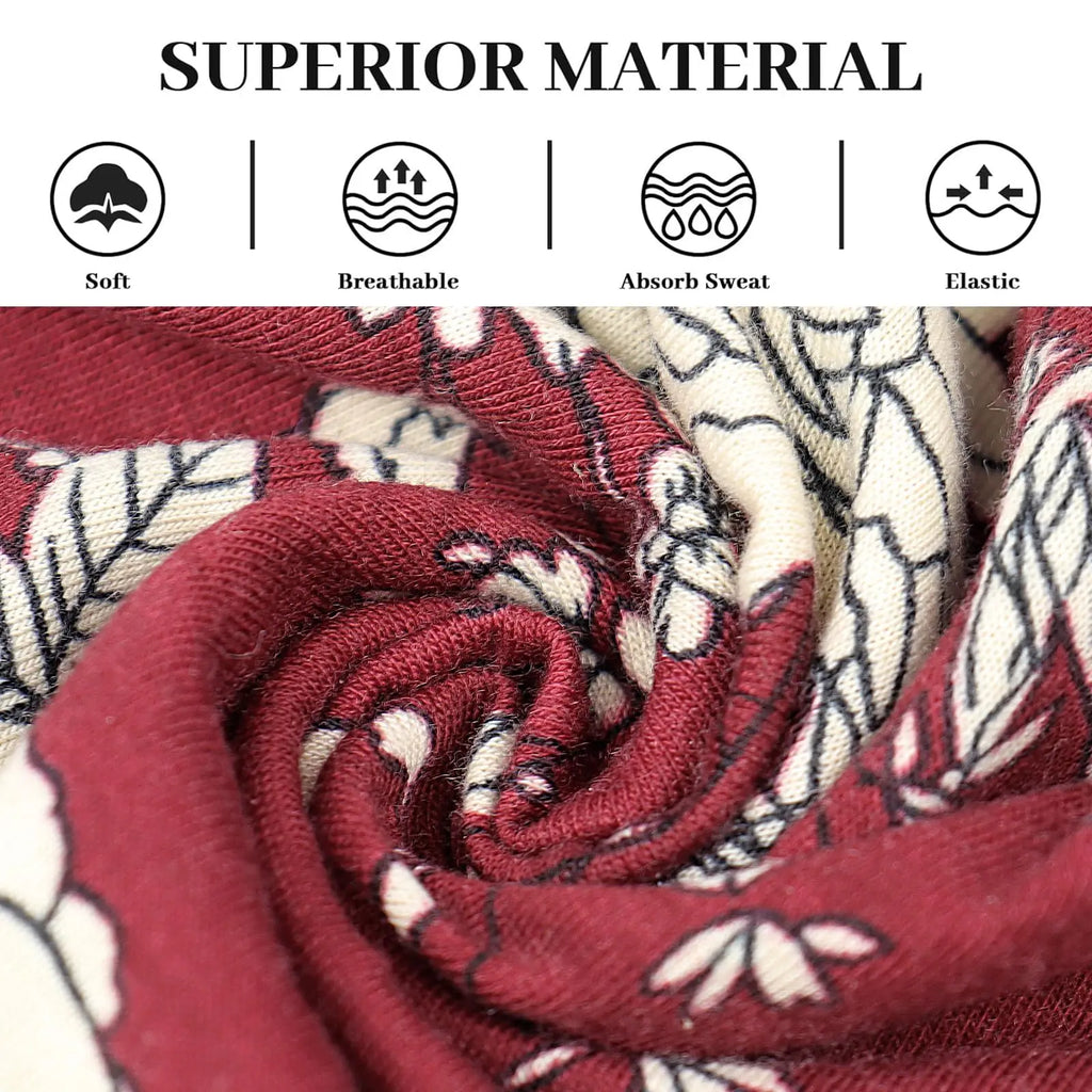 Boho Headbands for Women Cotton Wide Head Bands Stretch