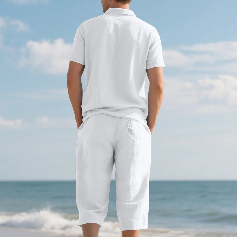 Men's Casual Linen 2 Piece Outfit
