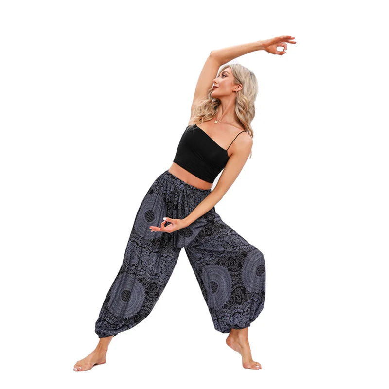 Boho Yoga Pants Women Hippie Harem