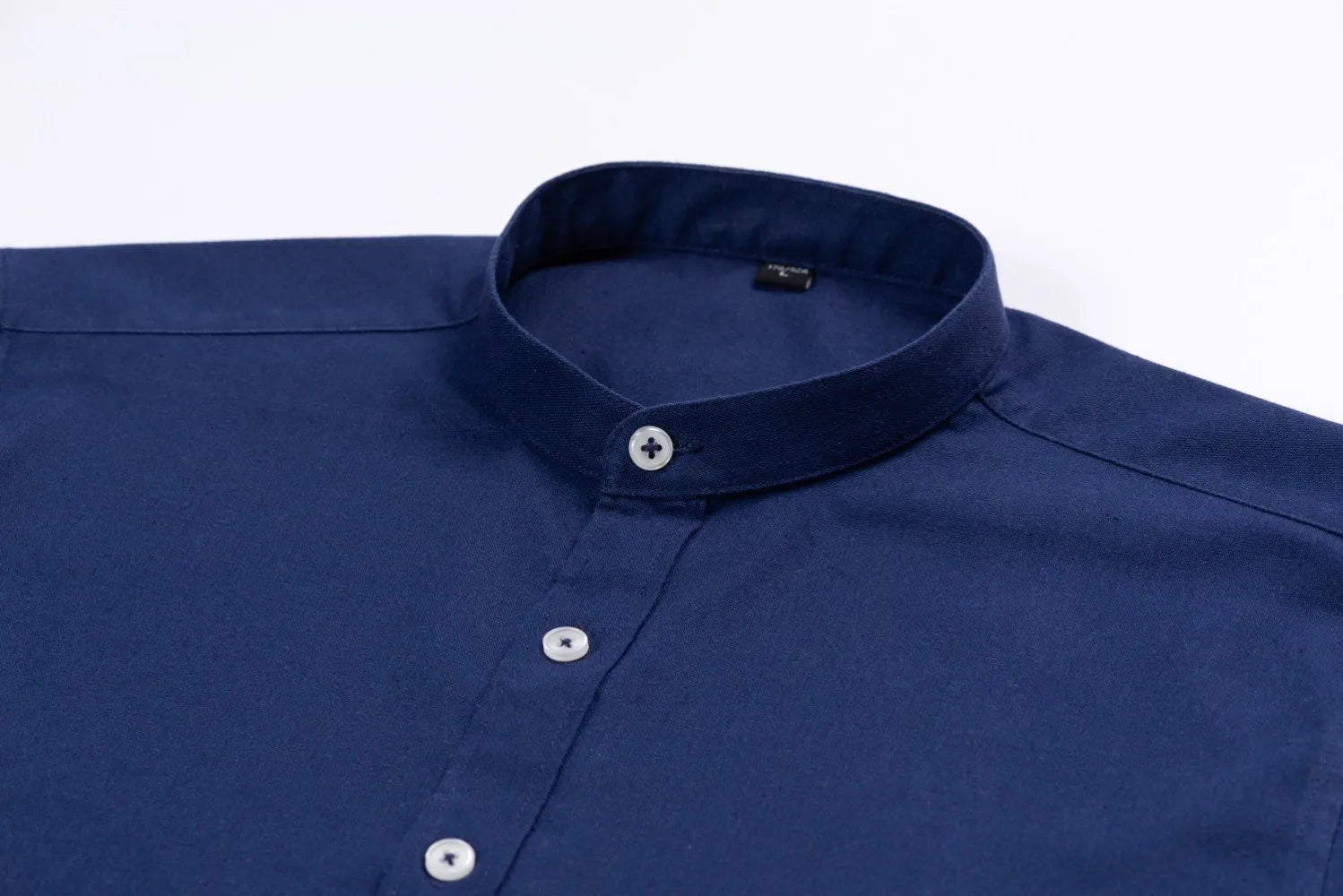 Men Casual Business Mandarin Collar