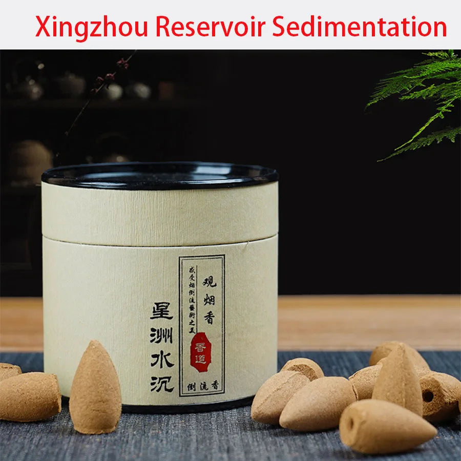 1 can of about 40 natural reflux cones with various fragrances for home meditation and mood relief, convenient to carry.