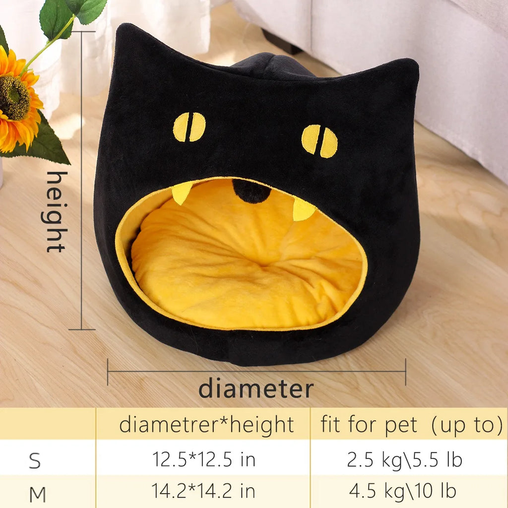 Cats Bed Halloween scarry cat