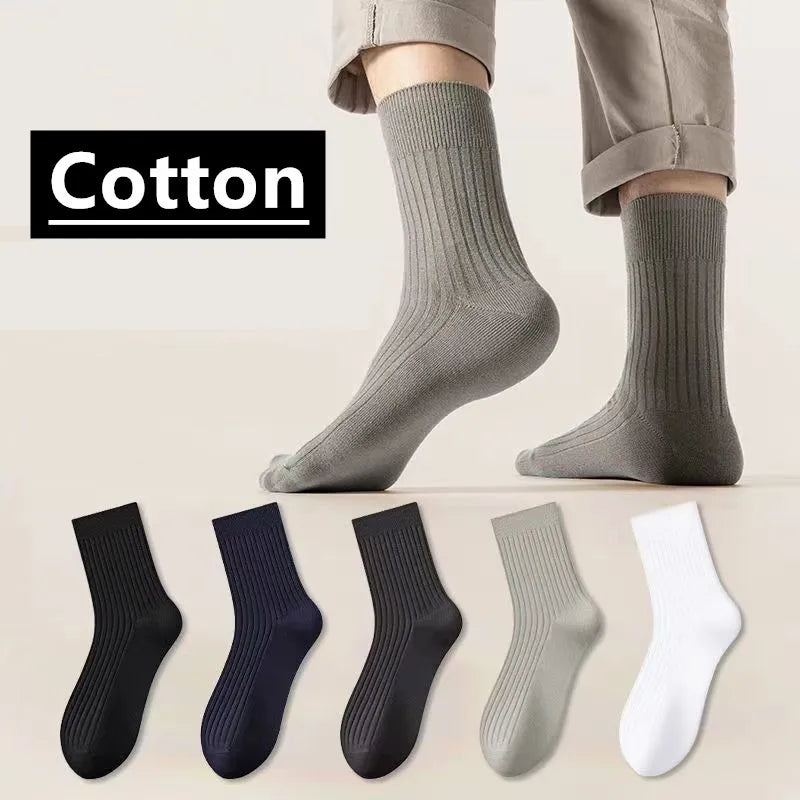 5 Pairs of MEN'S Mid-calf Socks
