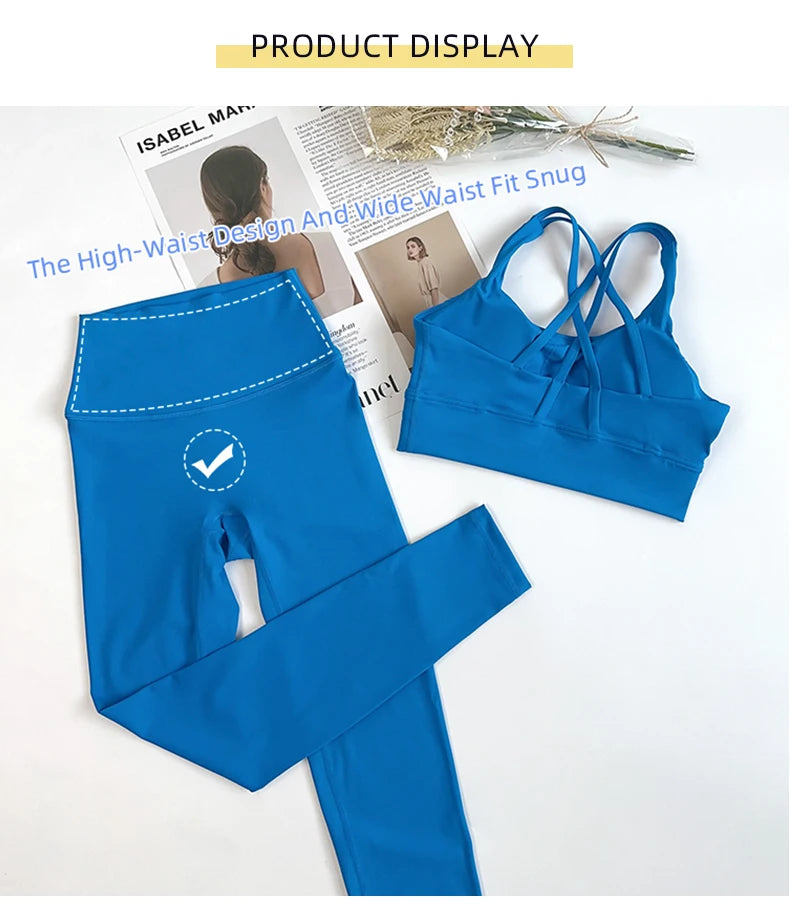 2 Pieces Yoga Set Women