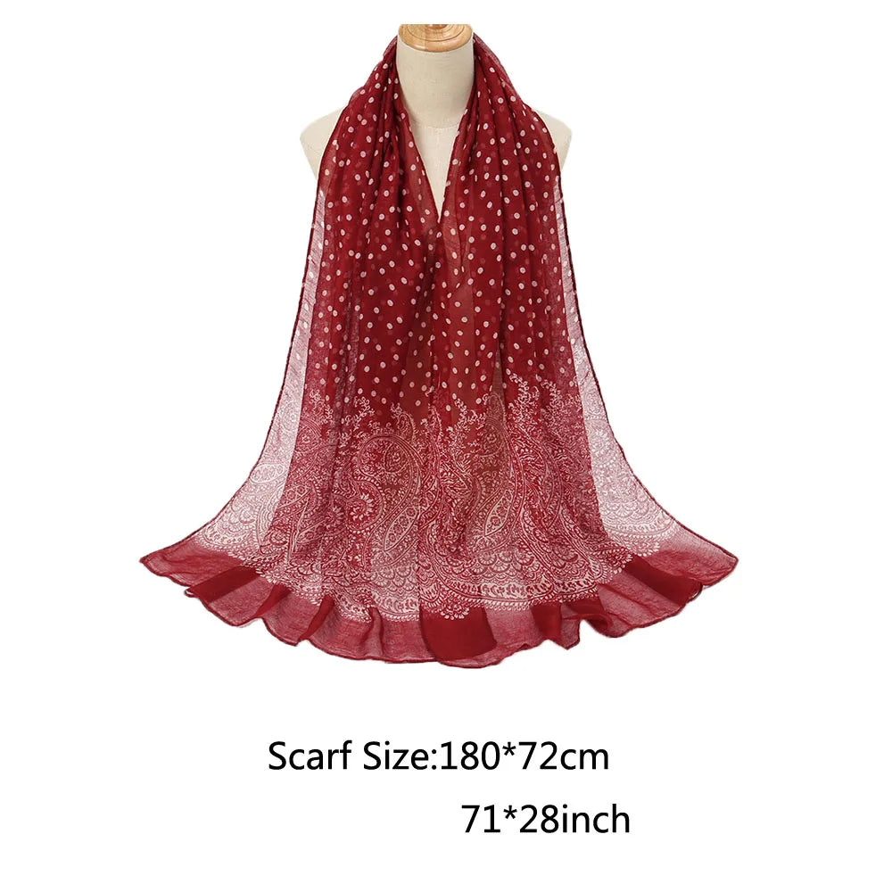 Oversize Chiffon Women Summer Shawl Sleeves