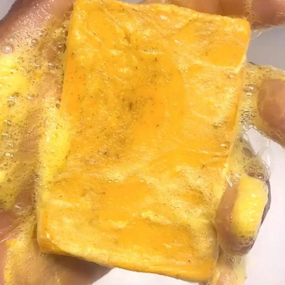 100g Turmeric Hand Made Soap, Lemon Kojic Acid Soap, Shower and Facial Soap