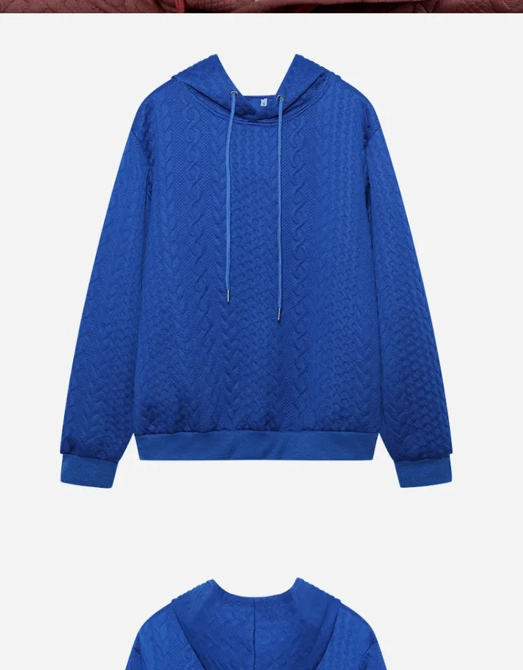 Fashionable Student Hoodie Long Sleeve Casual Sweatshirt Regular Fit Streetwear
