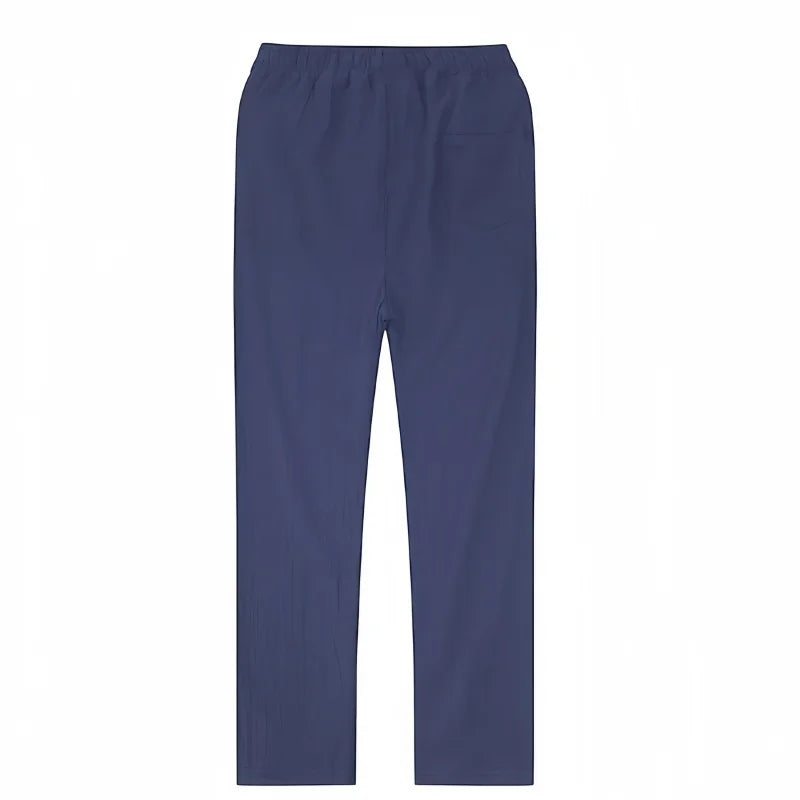 Boho Cotton Linen Pants for Men New Summer Lightweight Loose Fit