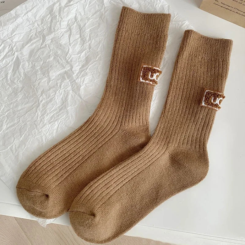 Women Autumn/winter Warm and Thick Woolen Socks