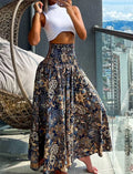 Boho Print Pant Women Wide Leg