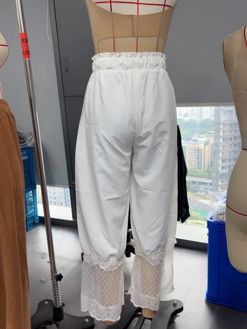 Boho Style Women's Loose Wide Leg Pants Fashion Lace