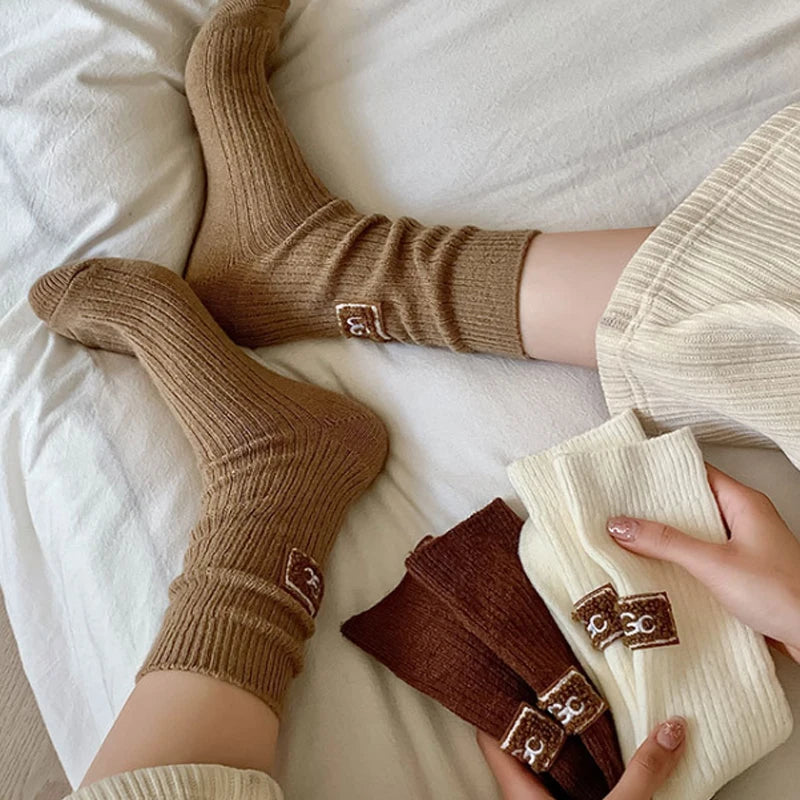 Socks for Women Autumn/winter Warm and Thick Woolen Socks