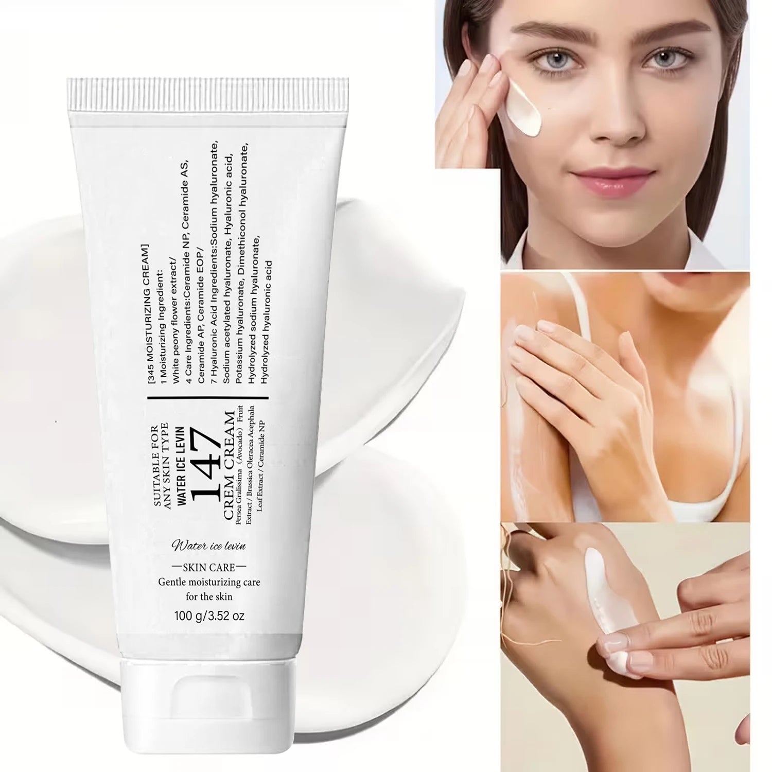 147 Skin Care Cream - Gentle Moisturizing & Firming with Hyaluronic Acid