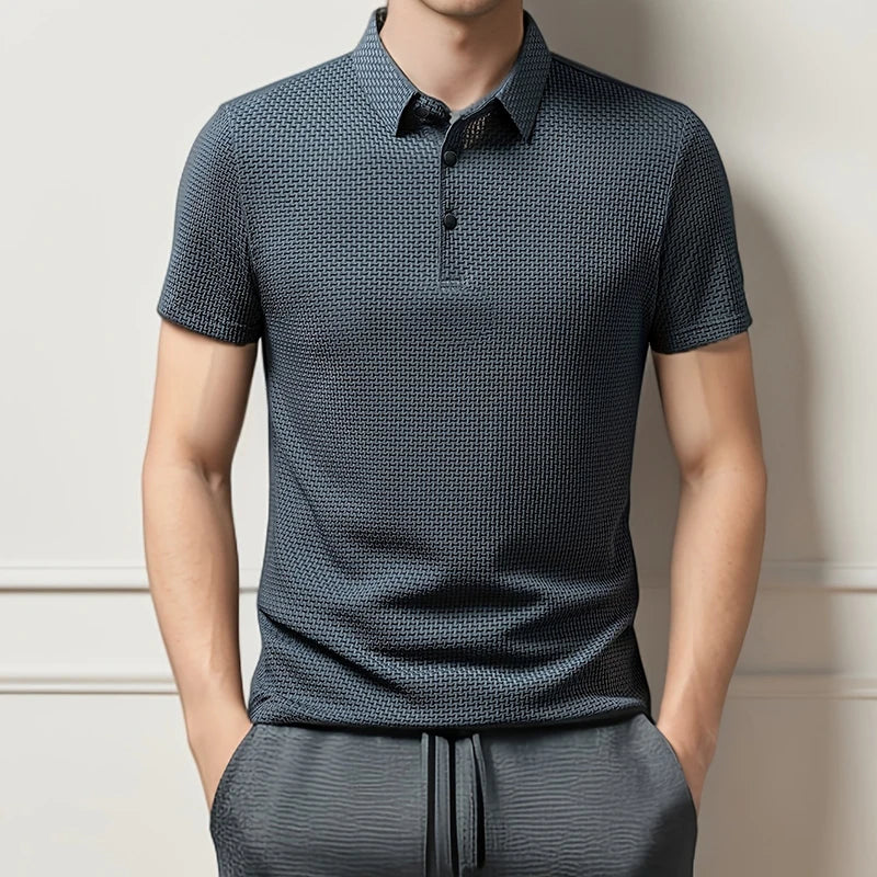 Men's Business Polos Casual Short Sleeve