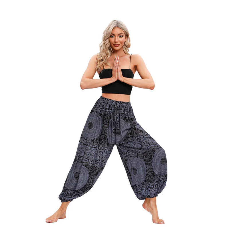 Boho Yoga Pants Women Hippie Harem