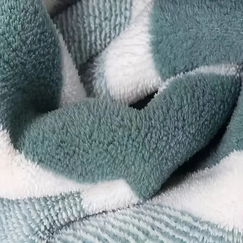 6 Pcs Set of Coral Fleece Material, 3 Bath Towels
