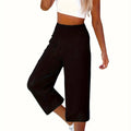 Summer Cotton Linen Calf Length Pants