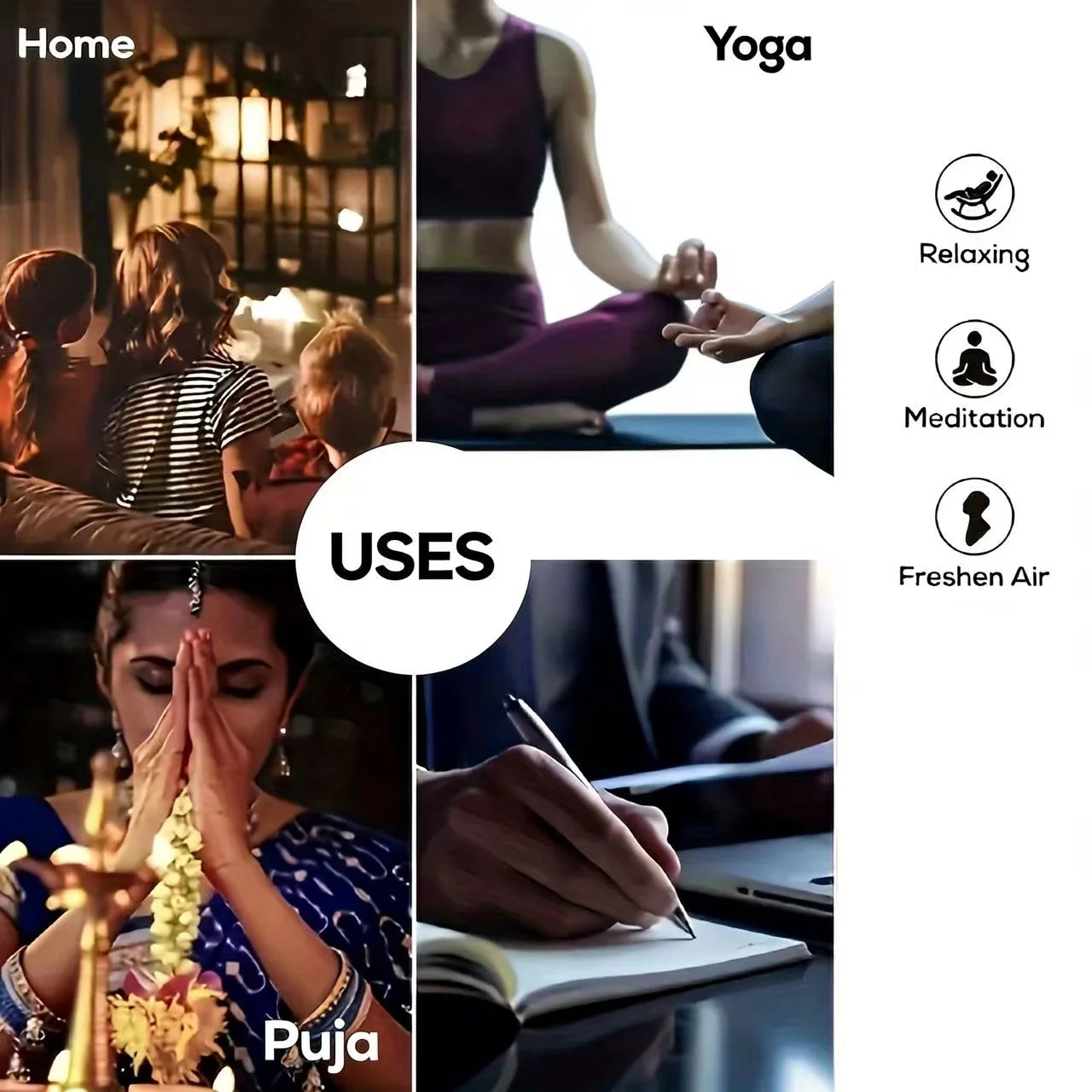 10 Cones Per Box Palo Santo Incense Cones: Aromatic Wood Cones for Space Purification, Relaxation, and Holiday Celebrations - Suitable for Christmas, Halloween, Hanukkah, Day of the Dead, and St. Nicholas Day