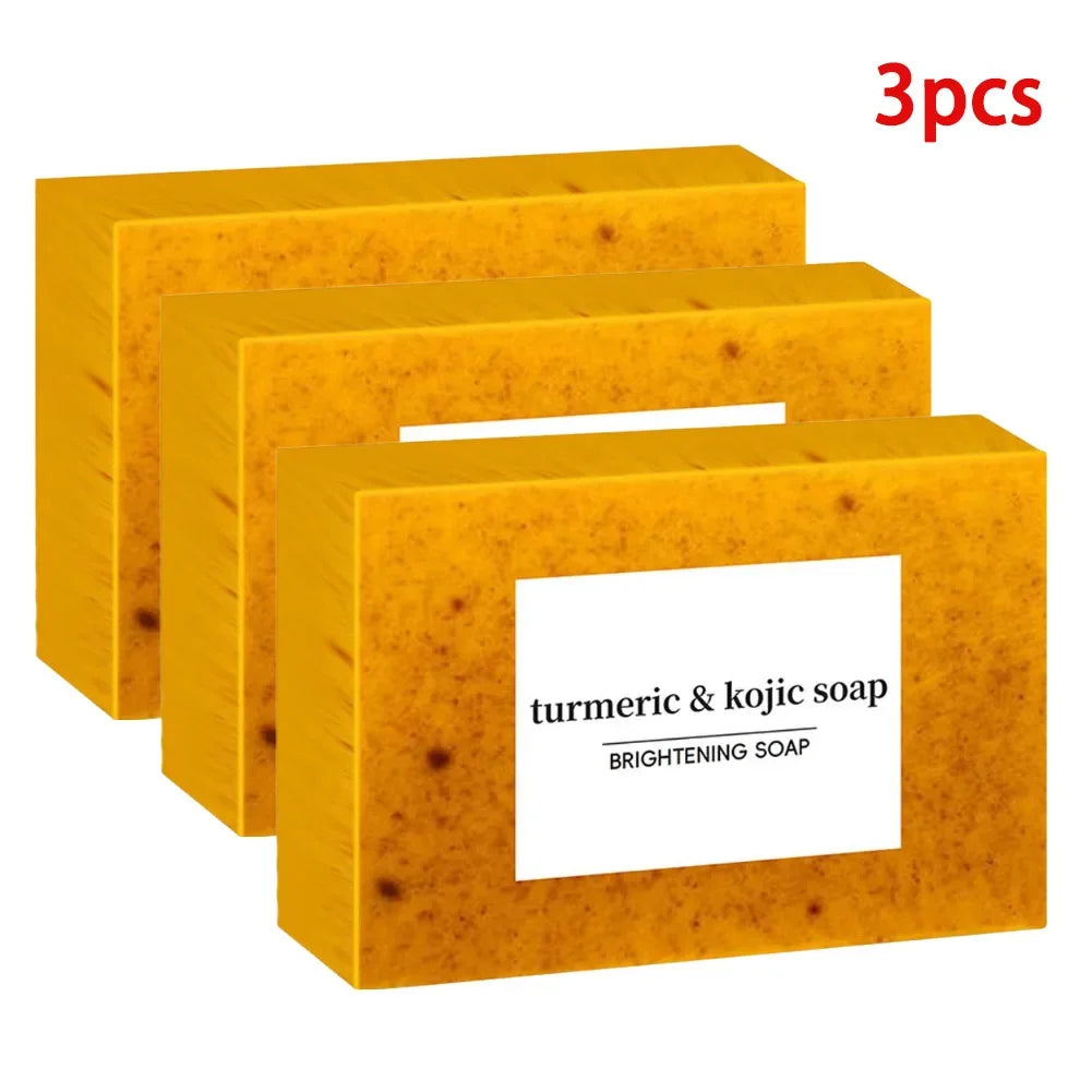 100g Turmeric Hand Made Soap, Lemon Kojic Acid Soap, Shower and Facial Soap