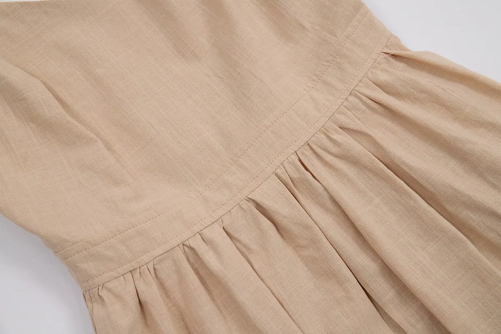 Women Summer Boho Long Dress Sleeveless Backless Spaghetti Strap Maxi Dress